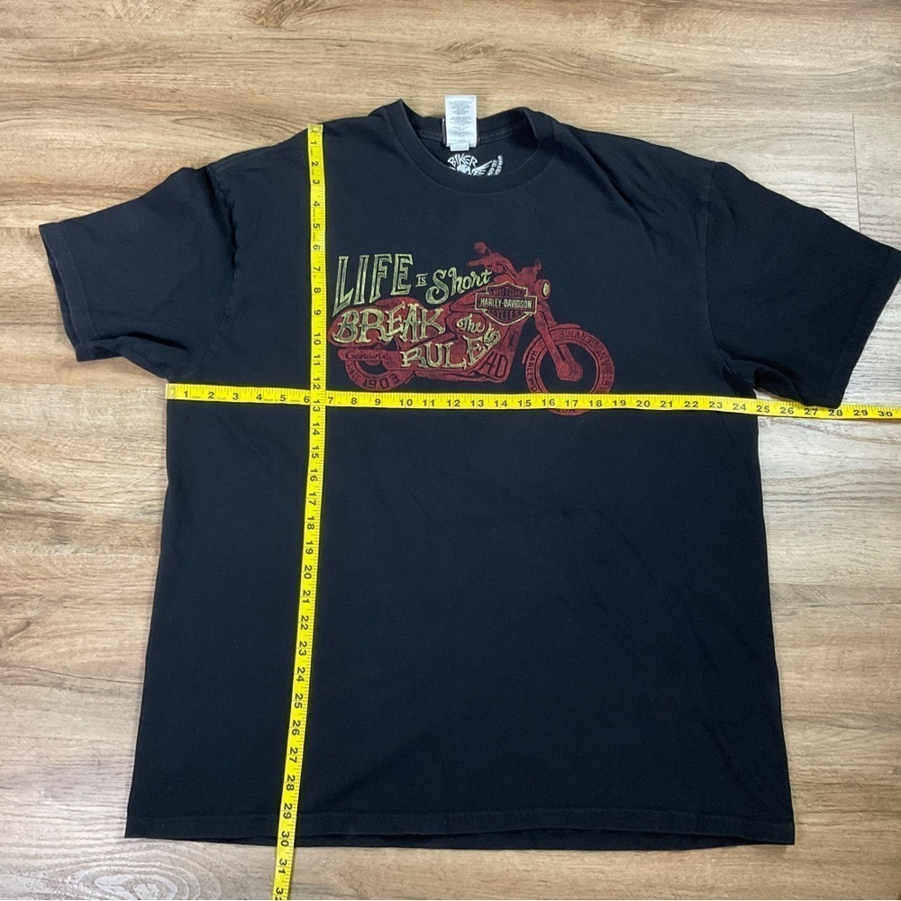 Harley Davidson Shirt Size 2XL Life Is Short Break The Rules Myrtle Beach Black - Picture 13 of 13